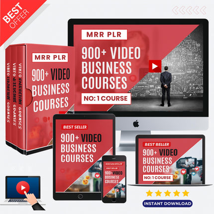 900+ Business Courses Bundle | MRR, PLR, Resell Rights | Video Courses, Marketing Courses, Dropshipping Courses, Courses, Digital Business