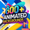 800 Animated Backgrounds Bundle for Premiere Pro Loopable Overlays
