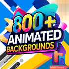 800 Animated Backgrounds Bundle for Premiere Pro Loopable Overlays