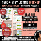 1500 Etsy Listing Mockup Templates Bundle for Digital Products, Editable Canva Mockups for Etsy Listing, Etsy Product Image Mockup Templates