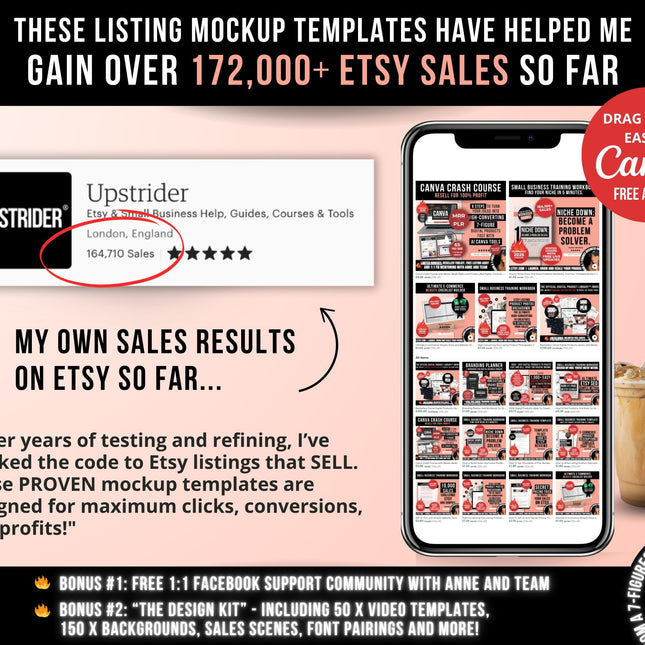 1500 Etsy Listing Mockup Templates Bundle for Digital Products, Editable Canva Mockups for Etsy Listing, Etsy Product Image Mockup Templates