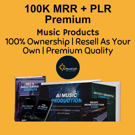 Ultimate 100K Music Producer Bundle 2025| PLR & MRR | 100,000+ Beats, Loops, Samples, Sound Kits and Producer Tools | Resell Rights