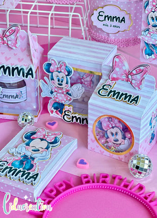 Minnie Mouse Party Repackaging Kit Editable SVG PDF Studio Templates