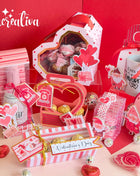 RedHeart Valentine's Day Digital Party Kit Printable SVG PDF Studio