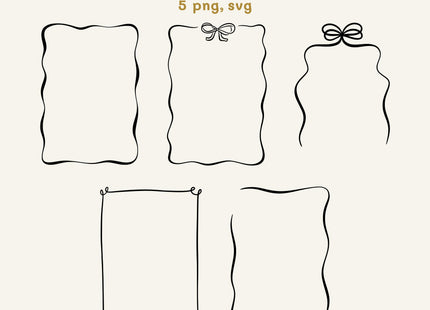 Hand-Drawn Thanksgiving Clipart SVG Bundle Autumn Doodles Friendsgiving