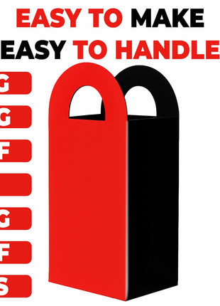 Printable Kraft Paper Bag Dieline Template Pack - 5 Sizes