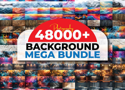 48000+ High-Resolution JPG Backdrop Bundle for Photographers and Designers