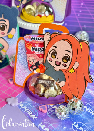 K-Pop Candy Holder Printable Templates Pack — 3 Cute Characters