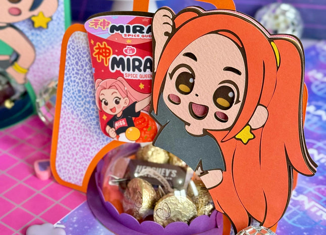 K-Pop Candy Holder Printable Templates Pack — 3 Cute Characters