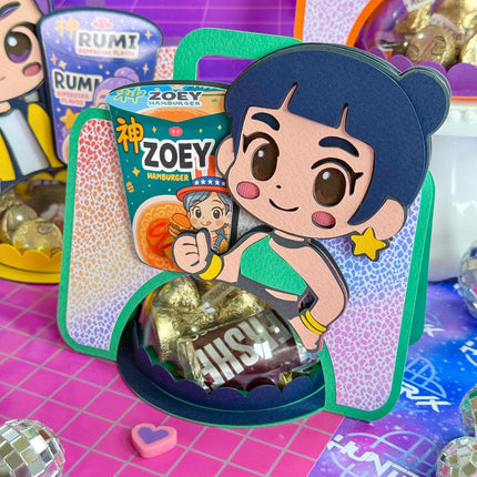 K-Pop Candy Holder Printable Templates Pack — 3 Cute Characters