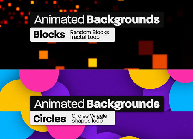 800 Animated Backgrounds Bundle for Premiere Pro Loopable Overlays