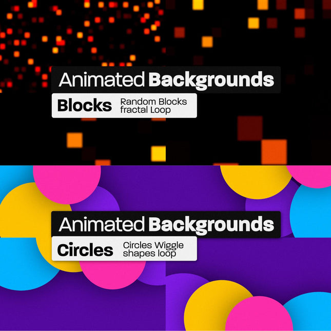 800 Animated Backgrounds Bundle for Premiere Pro Loopable Overlays