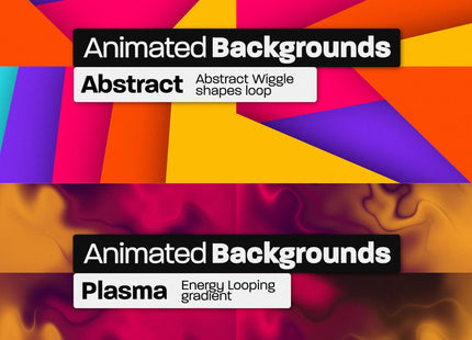 800 Animated Backgrounds Bundle for Premiere Pro Loopable Overlays