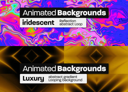 800 Animated Backgrounds Bundle for Premiere Pro Loopable Overlays