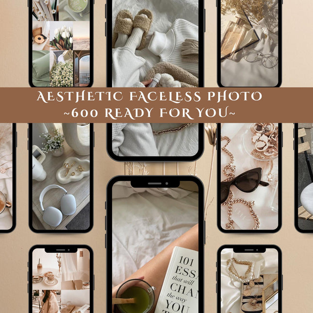 Faceless photo, aesthetic photo, faceless lifestyle, luxury photo, mega reels bundle, faceless marketing, plr photo pack, mrr resell rights