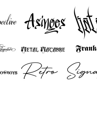 Mega Tattoo Font Bundle — 140 TTF OTF Fonts for Cricut
