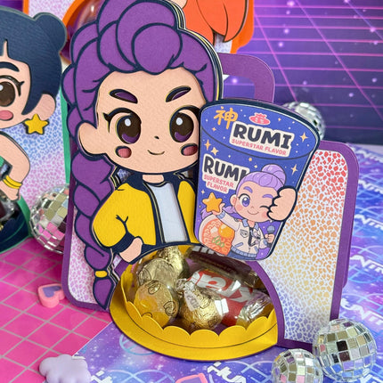 K-Pop Candy Holder Printable Templates Pack — 3 Cute Characters