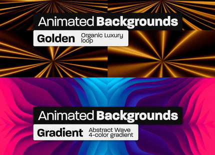 800 Animated Backgrounds Bundle for Premiere Pro Loopable Overlays