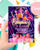 KPOP Demon Hunters Invitation, KPOP Demon Hunters Birthday invitation, EDITABLE K Pop Birthday Invitation, K Pop Warriors Invitation