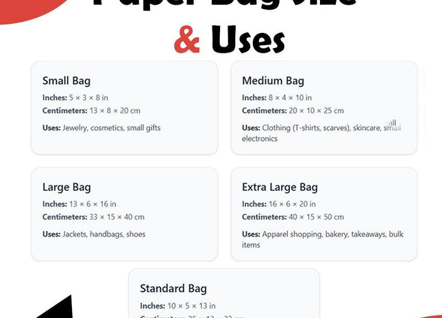 Paper Bag Dieline Bundle 5 Sizes Kraft Bag Template Pack