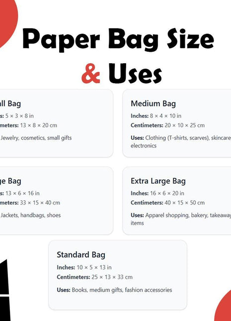 Paper Bag Dieline Bundle 5 Sizes Kraft Bag Template Pack