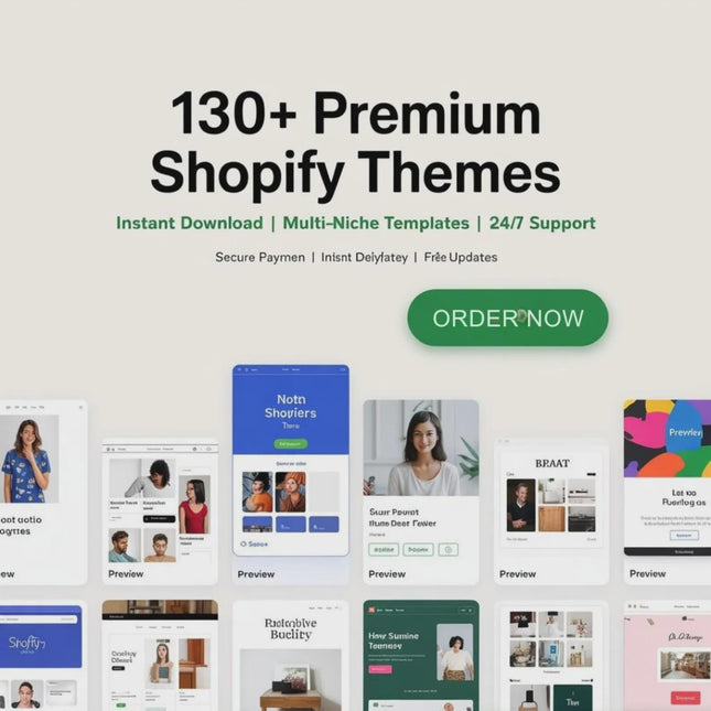 130+ Shopify Themes List: Essential Multi-Niche Digital Templates for E-commerce Success