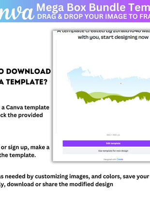 15 Mega Box Canva Template Bundle Editable Gift Treat Boxes