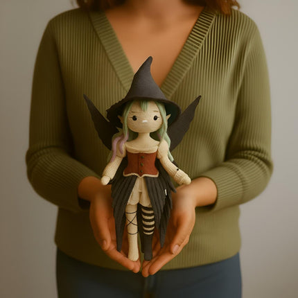Amigurumi Witch Fairy Crochet Doll Pattern