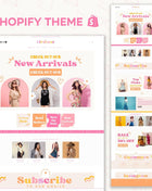 Liraluxe Modern Feminine Shopify Theme OS 2.0 - Pink eCommerce Website