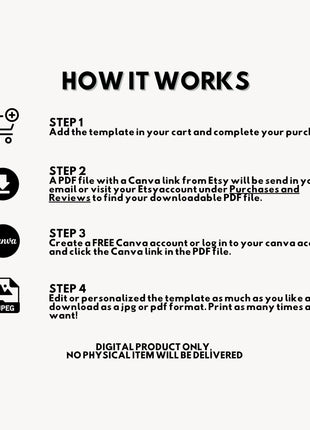 Gold Black Christmas Party Invitation Canva Template Editable 5x7 Card