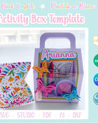 Printable Kids Activity Box Template Editable DIY Party Favor Kit