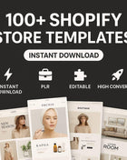100+ Premium Shopify Themes: DFY Editable High-Converting Templates PLR/MRR License