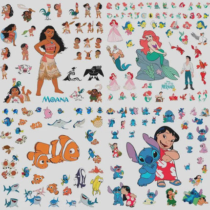 60,000+ Mega SVG PNG Bundle — Disney Princess, Mickey, Pixar Clipart
