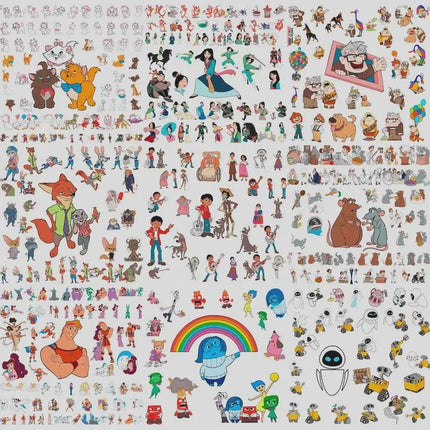 60,000+ Mega SVG PNG Bundle — Disney Princess, Mickey, Pixar Clipart