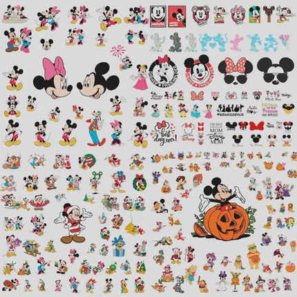 60,000+ Mega SVG PNG Bundle — Disney Princess, Mickey, Pixar Clipart