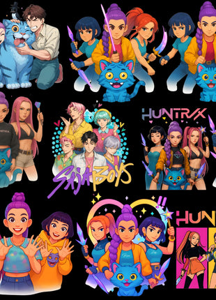 Kpop Demon Hunters PNG Bundle 50+ Transparent High-Res PNGs