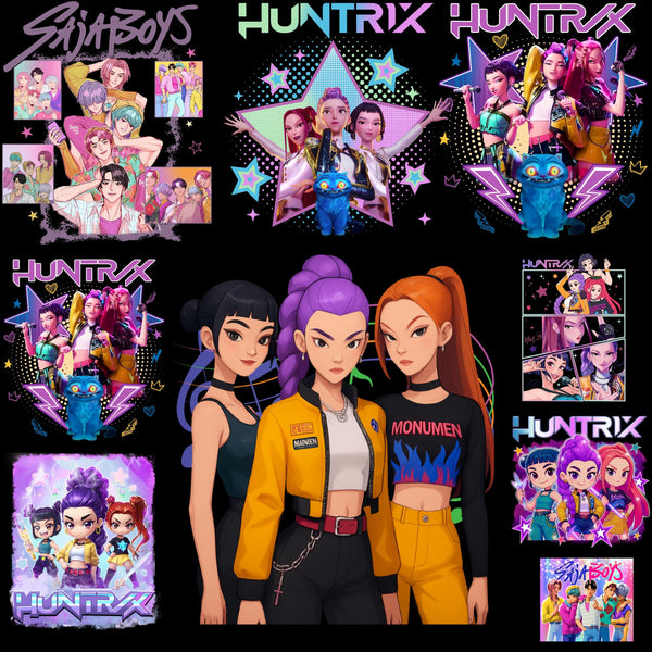 Kpop Demon Hunters PNG Bundle 50+ Transparent High-Res PNGs