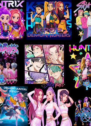 Kpop Demon Hunters PNG Bundle 50+ Transparent High-Res PNGs