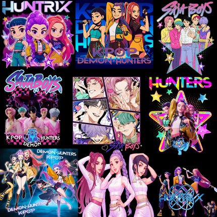 Kpop Demon Hunters PNG Bundle 50+ Transparent High-Res PNGs