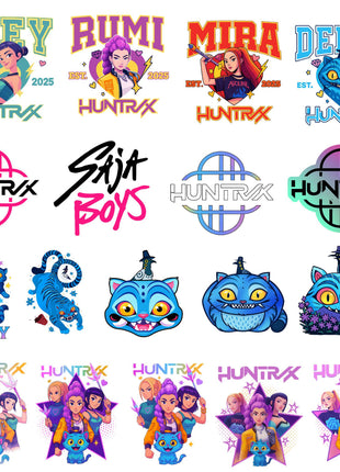 200 Huntrix Kpop Demon Hunters PNG SVG Digital Files for Cricut Design