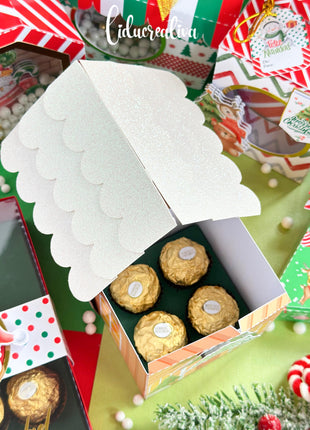 Editable Christmas Gift Box SVG Kit with 9 Printable Templates
