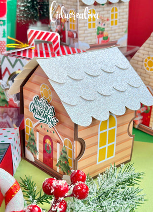 Editable Christmas Gift Box SVG Kit with 9 Printable Templates