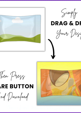 60 Canva Party Favor Mockup Bundle - Editable Templates Pack