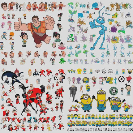 60,000+ Mega SVG PNG Bundle — Disney Princess, Mickey, Pixar Clipart