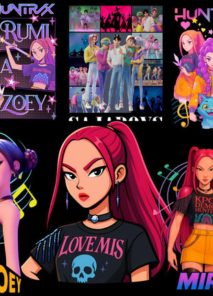 Kpop Demon Hunters PNG Bundle 50+ Transparent High-Res PNGs