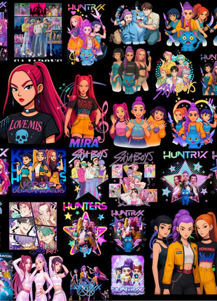 Kpop Demon Hunters PNG Bundle 50+ Transparent High-Res PNGs