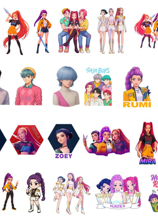 200 Huntrix Kpop Demon Hunters PNG SVG Digital Files for Cricut Design