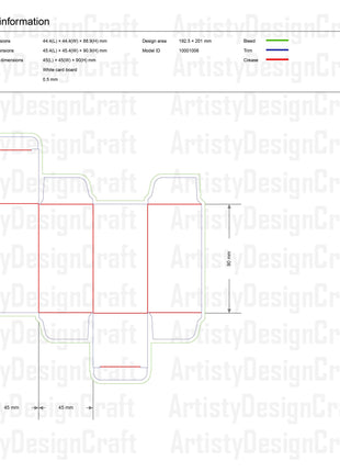 Bundle of 5 Perfume Box Dieline Templates SVG AI PDF