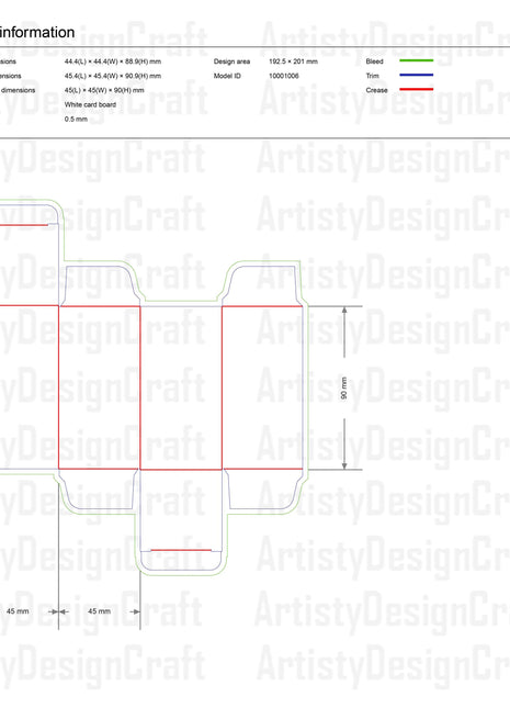 Bundle of 5 Perfume Box Dieline Templates SVG AI PDF