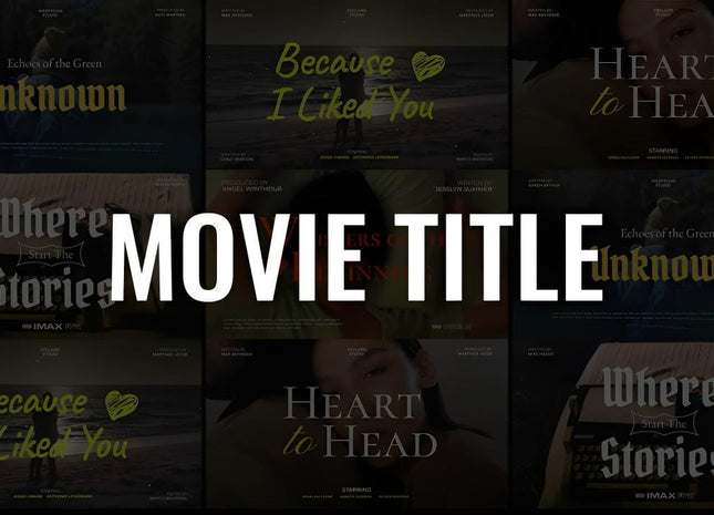 Cinematic Film Title Templates for After Effects — 4K Openers